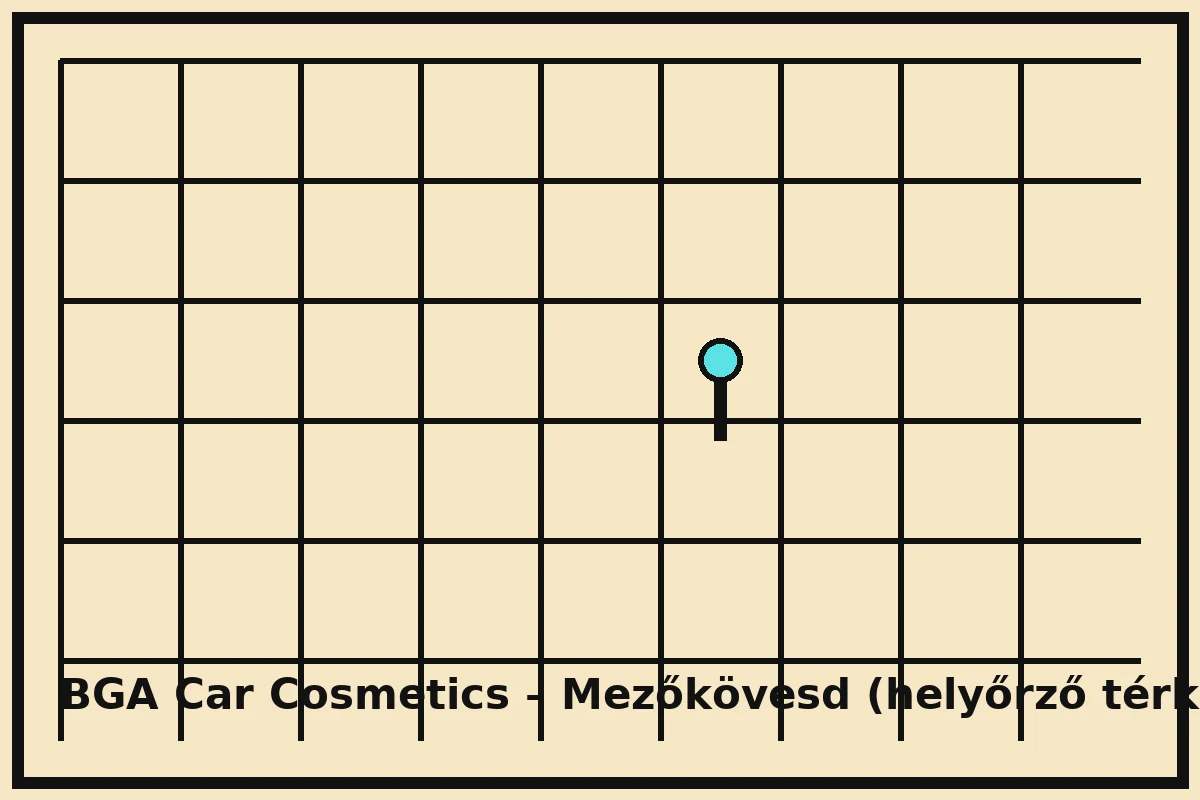 Térkép – BGA Car Cosmetics, Mezőkövesd